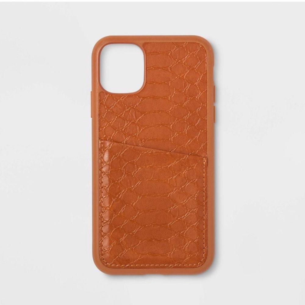 Tan Crocodile iPhone 11 phone case
